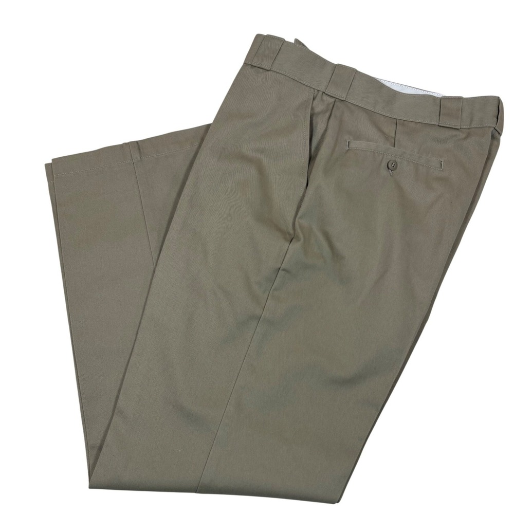 Dickies 874 Original Fit Mens Khaki Tan Work Pants Straight Leg 36x32 874DS
